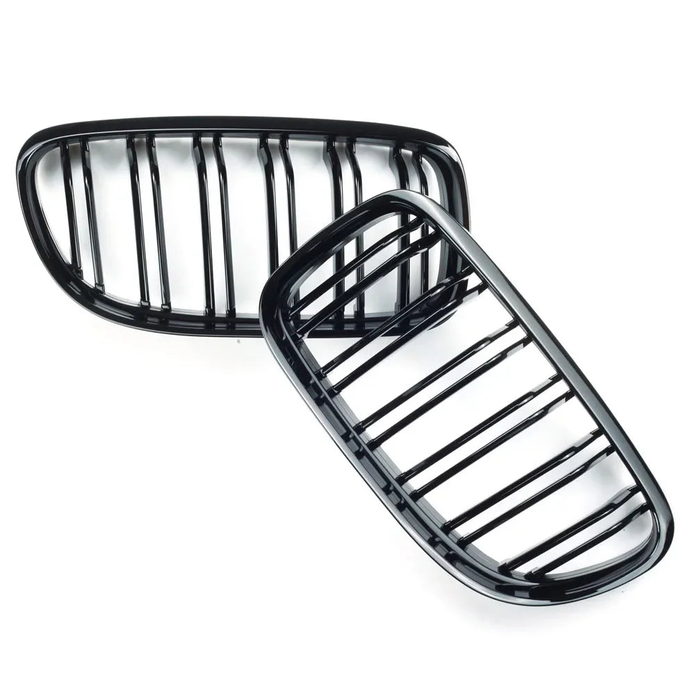 E90/E91 LCI Double Slat Glossy Black Grills (2009-2012)