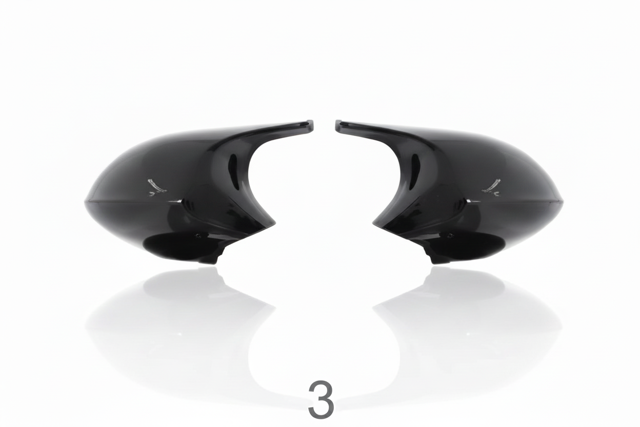 E8x E9x M Style Mirror Caps (Glossy black/carbon)