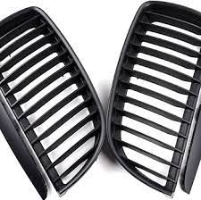 E90/E91 pre-LCI Single Slat Glossy Black Grills (2005-2008)